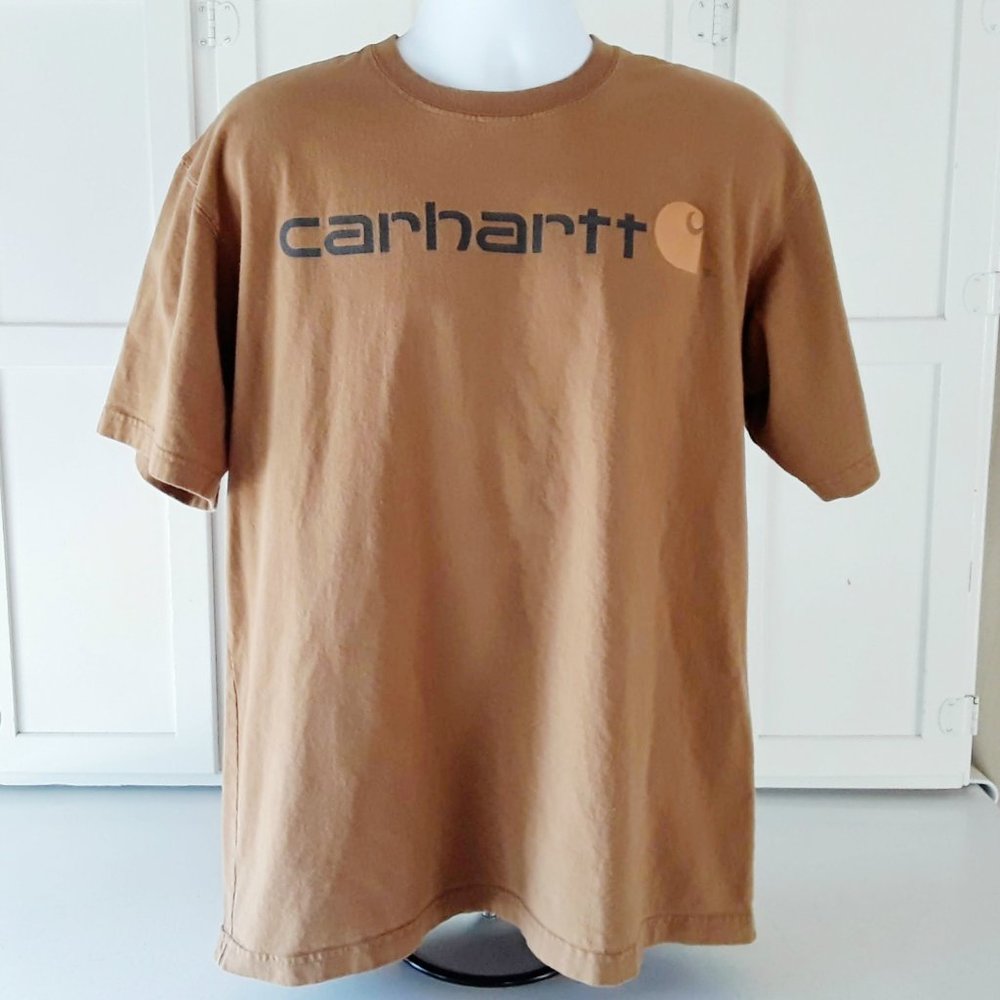 Carhartt T Shirt Doubled Sided Graphic Work Shirt